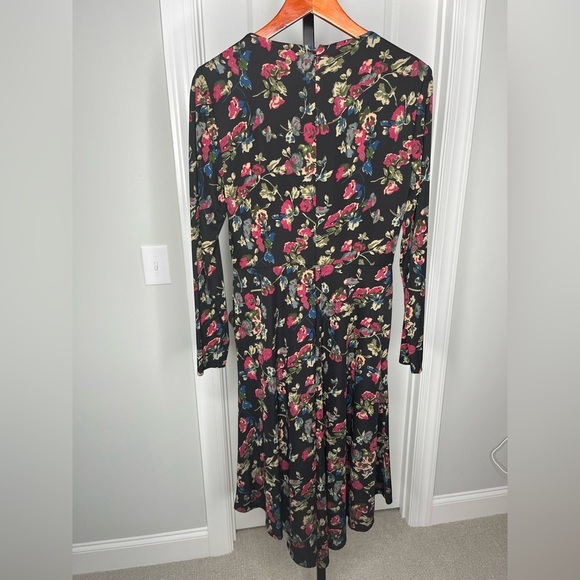 LAUREN RALPH LAUREN Floral Surplice Jersey Dress Size 4 and 8 - Picture 8 of 12